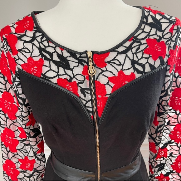 Vintage Sweetheart dress w Rose embroidered sleeves - Picture 3 of 12